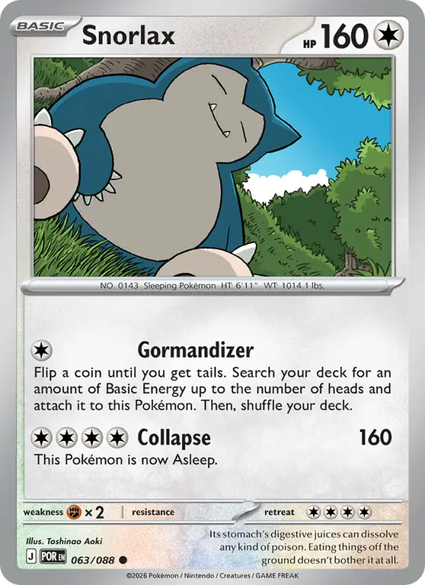 Snorlax #63 (Perfect Order)