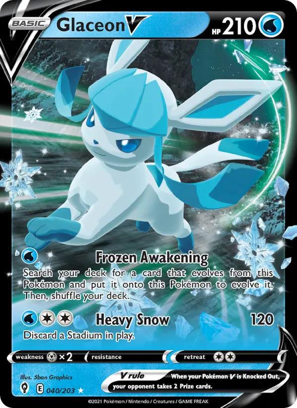 Glaceon V - Evolving Skies #040/203