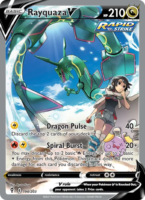 Rayquaza V - Evolving Skies #194/203