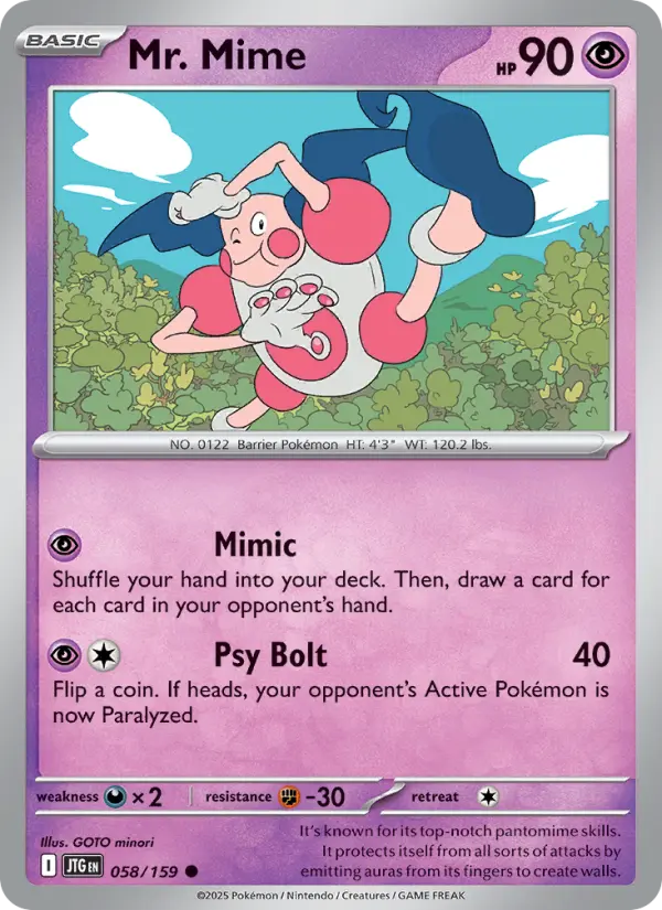Mr. Mime #58 (Journey Together)