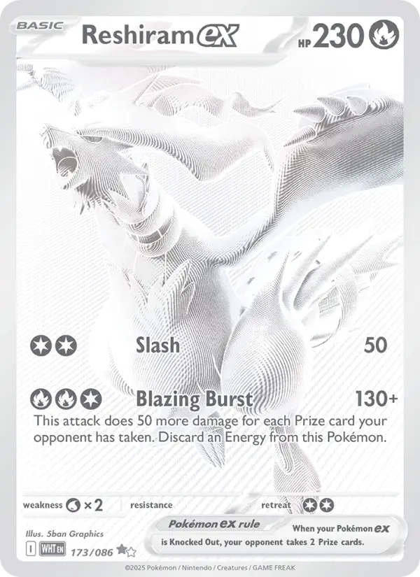 Reshiram ex - White Flare #173/86
