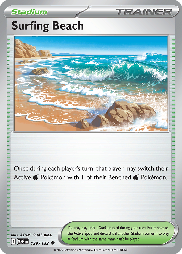 Surfing Beach - Mega Evolution #129/132