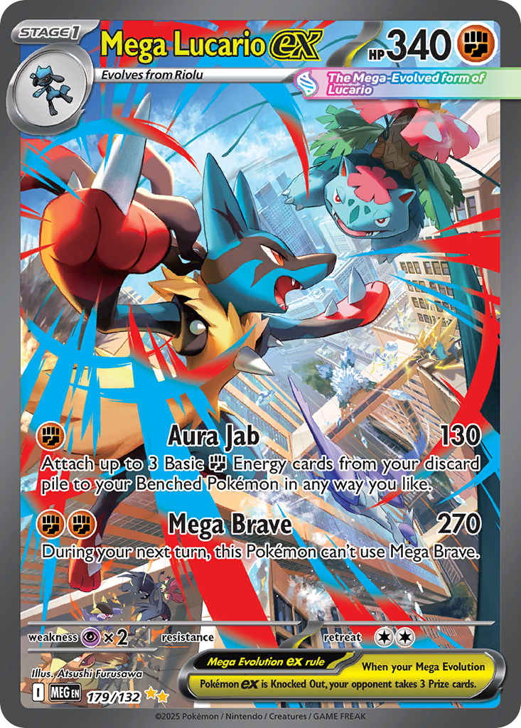 Mega Lucario ex - Mega Evolution #179/132