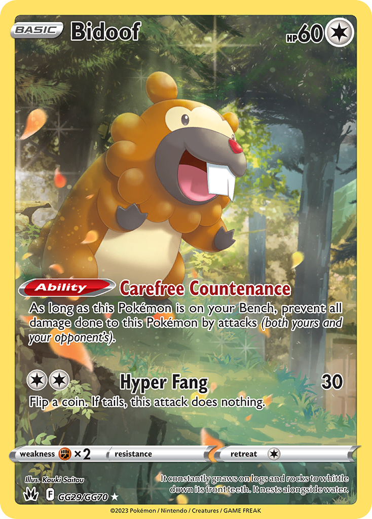Bidoof - Crown Zenith Galarian Gallery #GG029/70