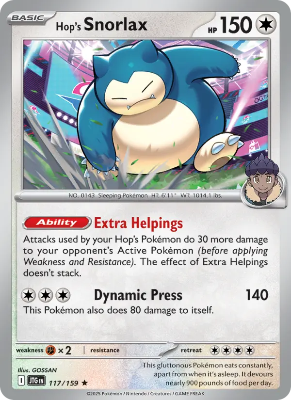 Hop's Snorlax #117 (Journey Together)