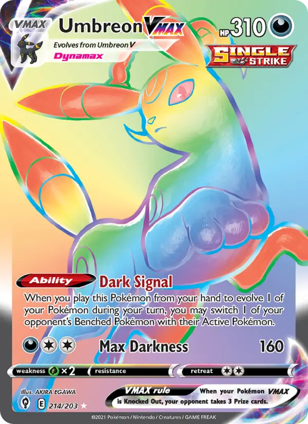Umbreon VMAX - Evolving Skies #214/203