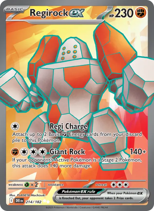 Regirock ex - Destined Rivals #214/182