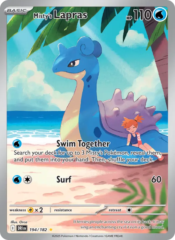 Misty's Lapras - Destined Rivals #194/182