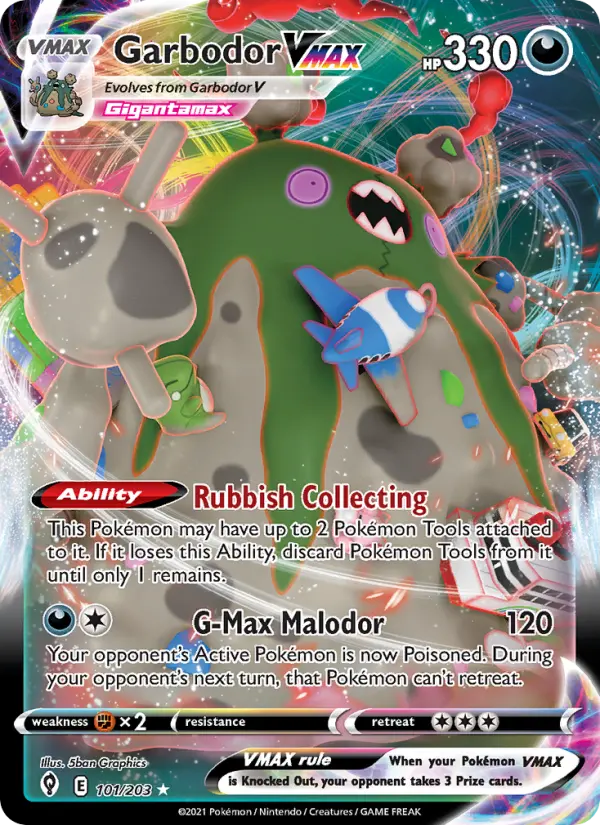 Garbodor VMAX - Evolving Skies #101/203