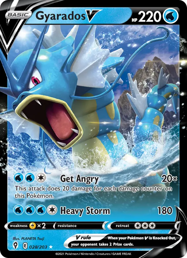 Gyarados V - Evolving Skies #028/203