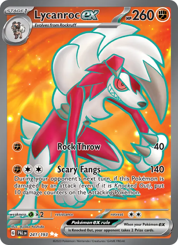 Lycanroc ex - Paldea Evolved #241/193