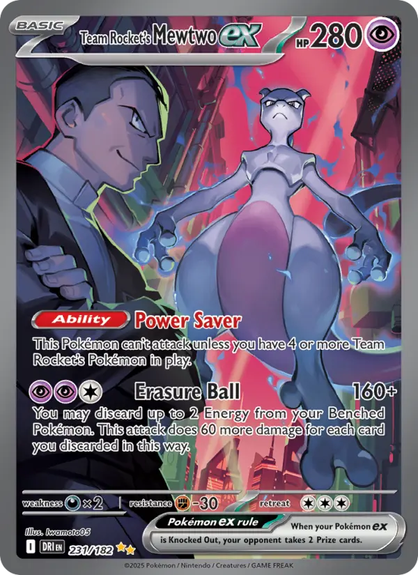 Team Rocket's Mewtwo ex - Destined Rivals #231/182