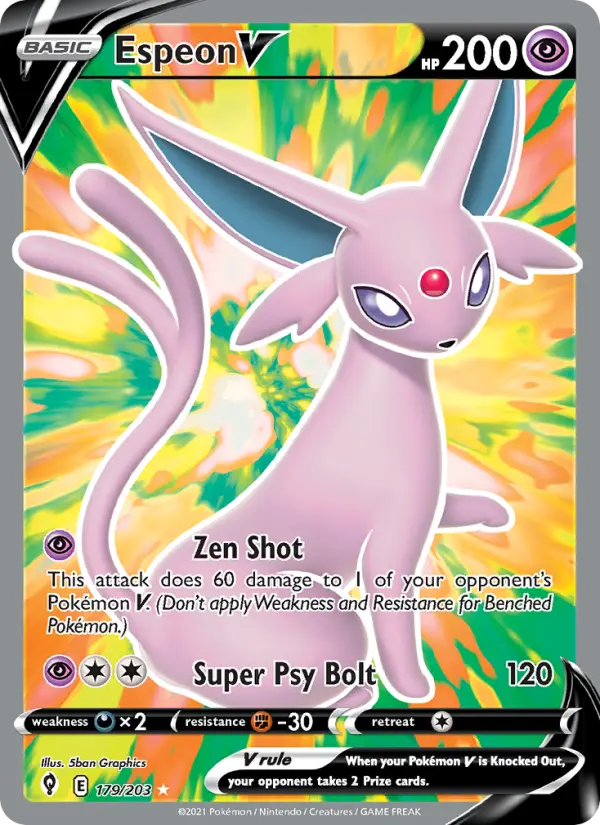 Espeon V - Evolving Skies #179/203