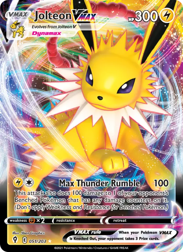 Jolteon VMAX - Evolving Skies #051/203