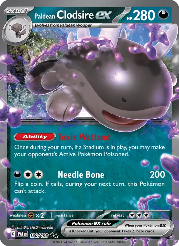 Paldean Clodsire ex - Paldea Evolved #130/193