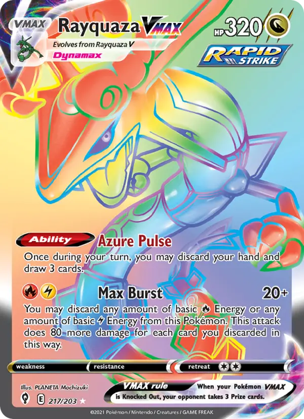 Rayquaza VMAX - Evolving Skies #217/203