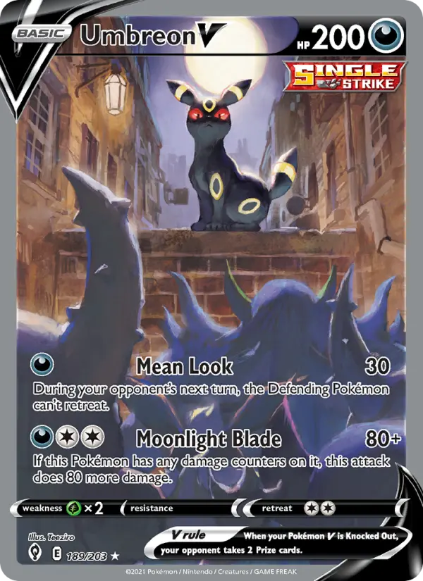 Umbreon V - Evolving Skies #189/203