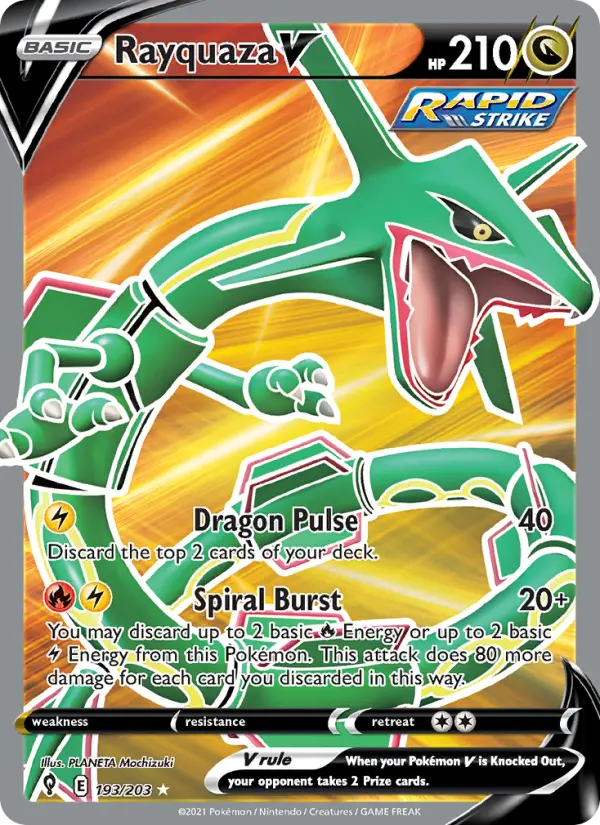 Rayquaza V - Evolving Skies #193/203