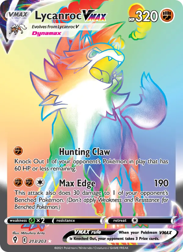 Lycanroc VMAX - Evolving Skies #213/203