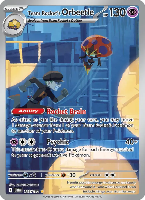 Team Rocket's Orbeetle - Destined Rivals #198/182