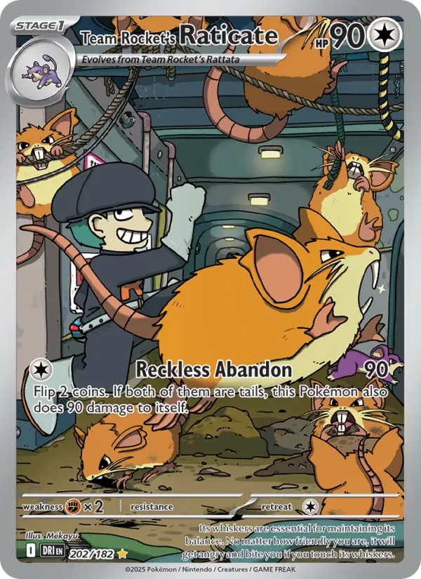 Team Rocket's Raticate - Destined Rivals #202/182