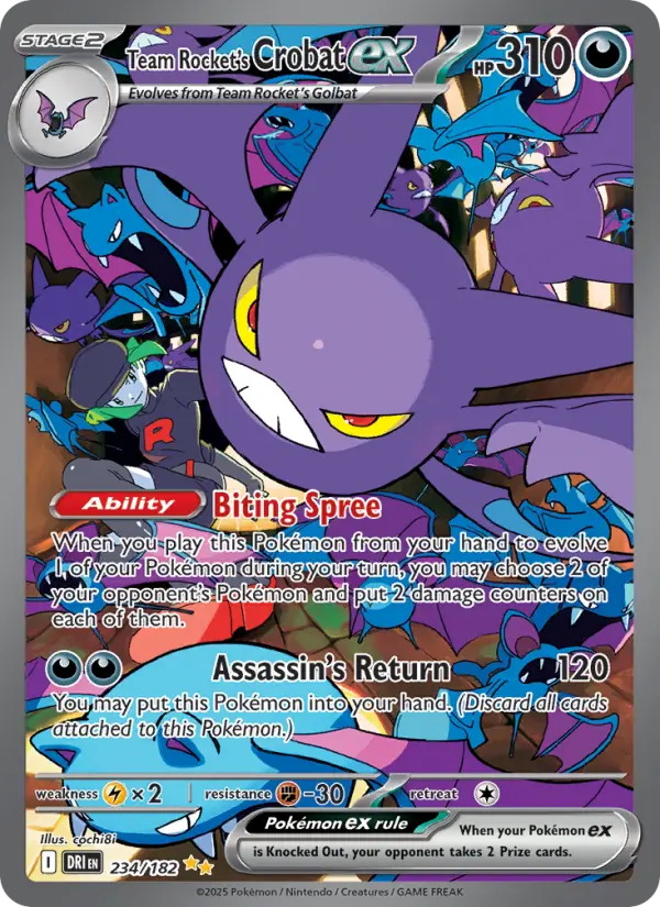 Team Rocket's Crobat ex - Destined Rivals #234/182