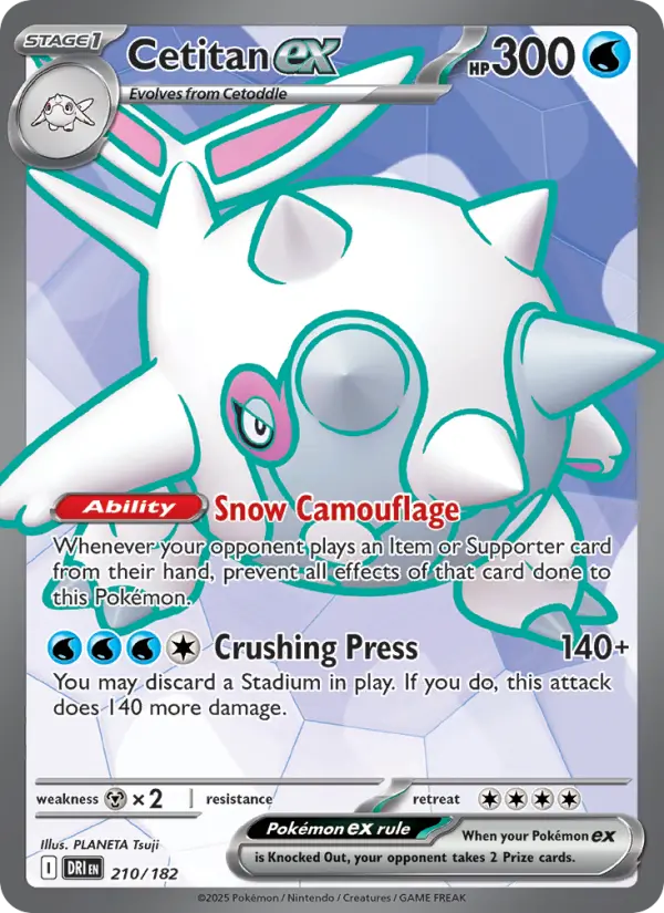 Cetitan ex - Destined Rivals #210/182