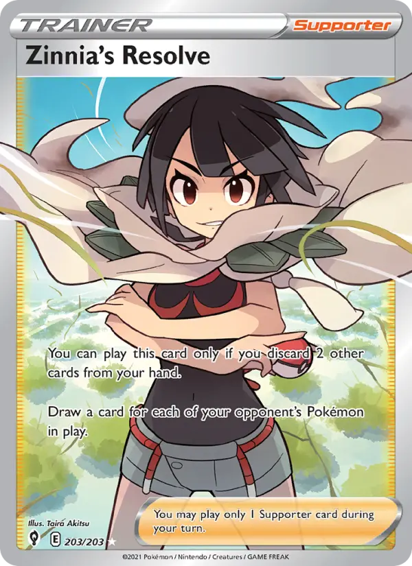 Zinnia's Resolve - Evolving Skies #203/203