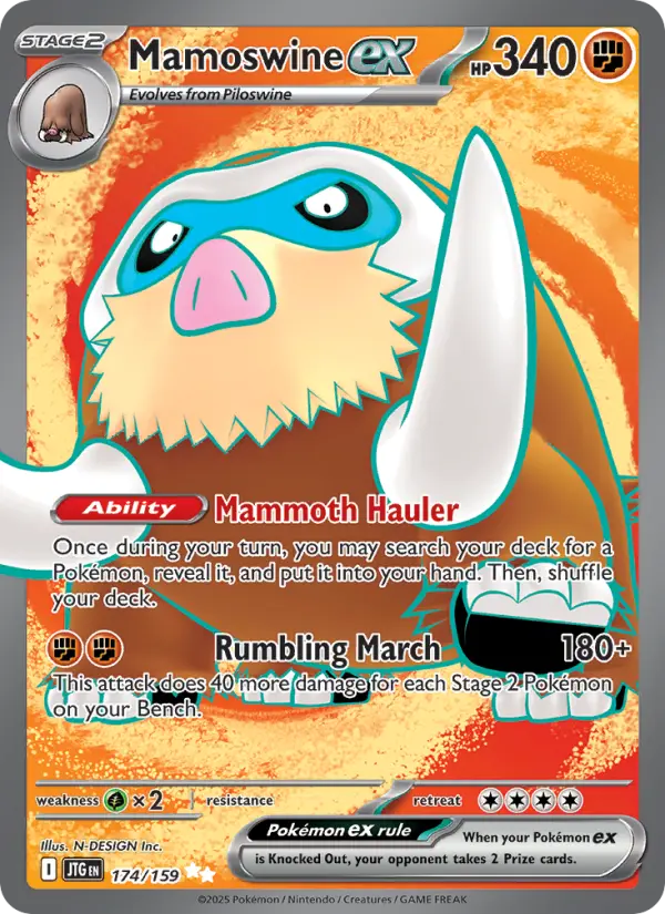 Mamoswine ex #174 (Journey Together)