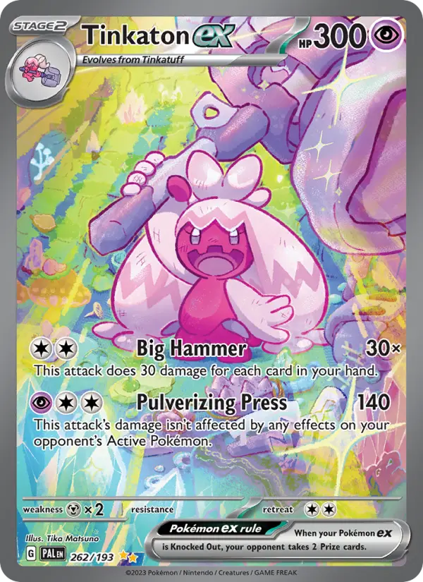 Tinkaton ex - Paldea Evolved #262/193