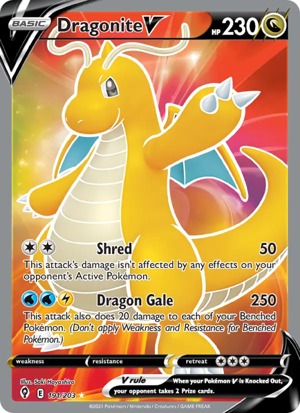 Dragonite V - Evolving Skies #191/203