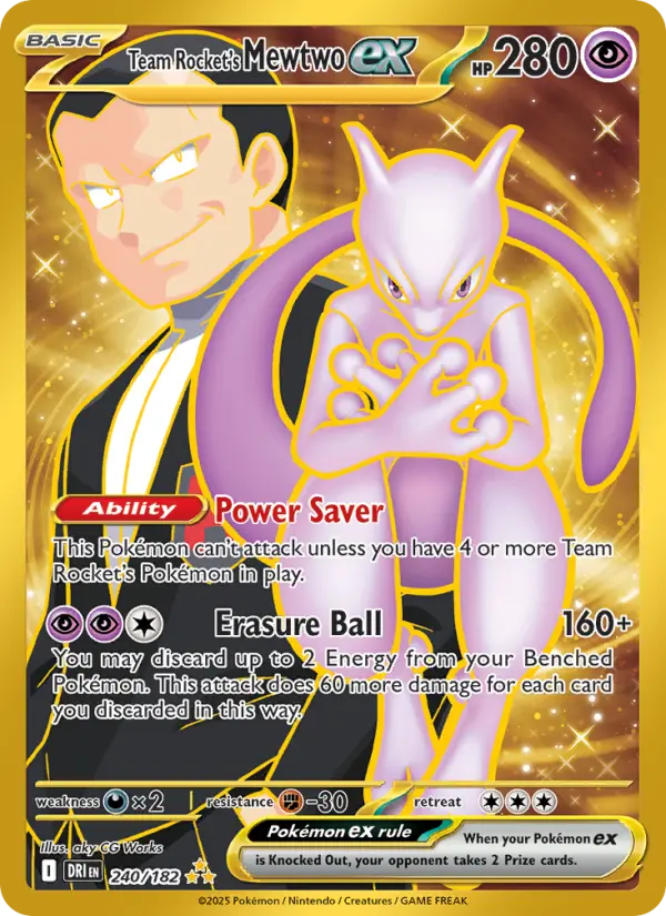 Team Rocket's Mewtwo ex - Destined Rivals #240/182