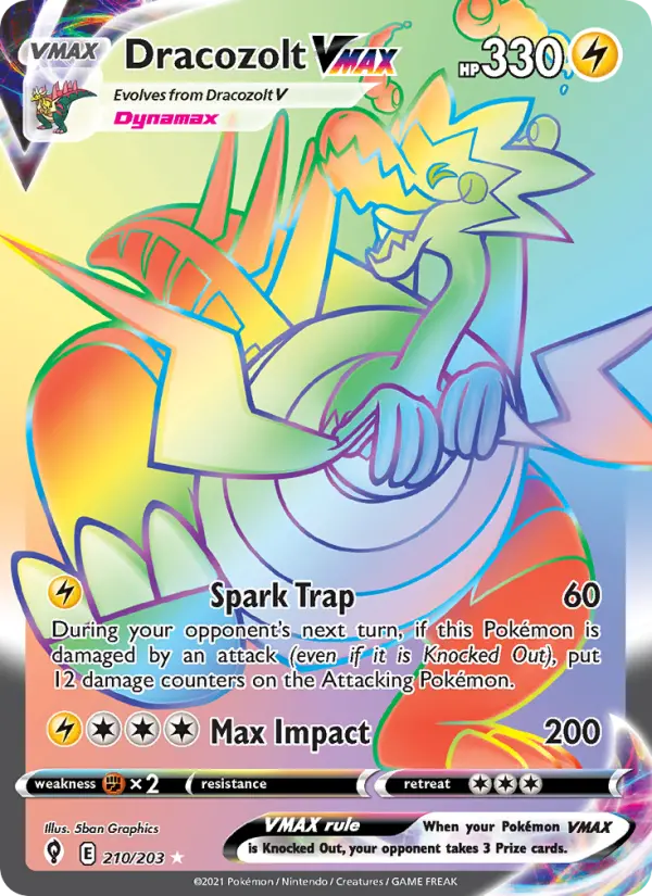 Dracozolt VMAX - Evolving Skies #210/203