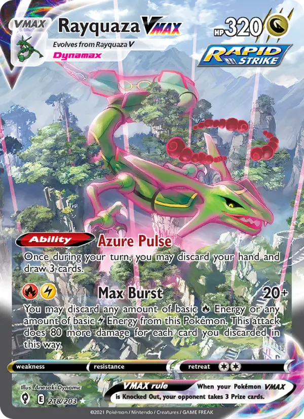 Rayquaza VMAX - Evolving Skies #218/203