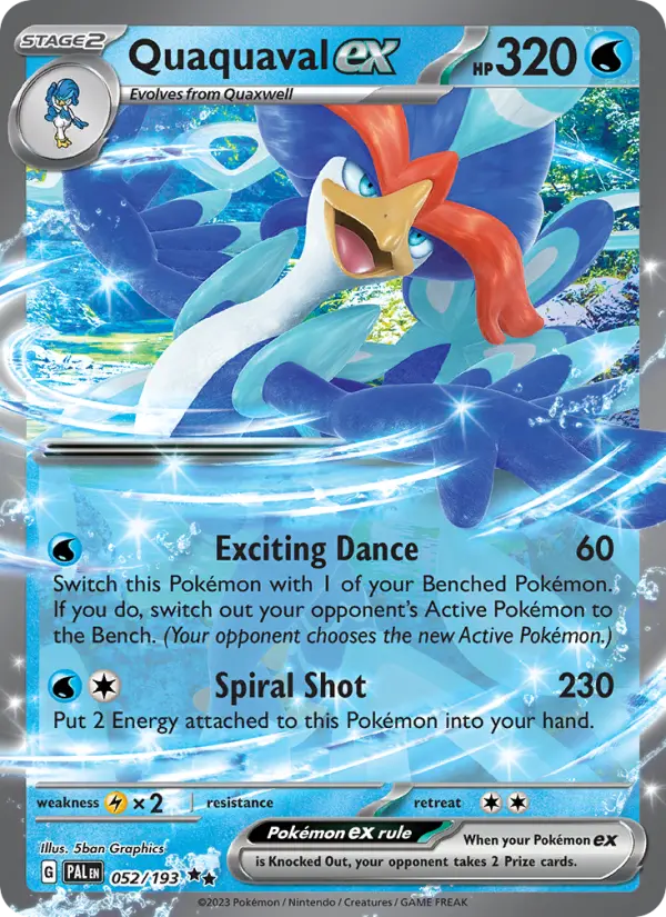 Quaquaval ex - Paldea Evolved #052/193