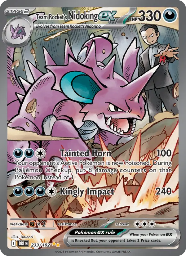 Team Rocket's Nidoking ex - Destined Rivals #233/182