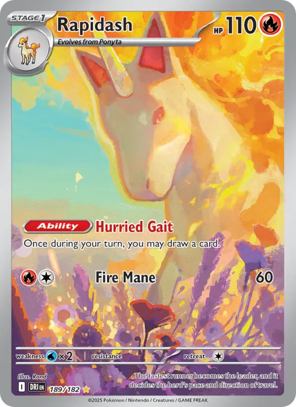 Rapidash - Destined Rivals #189/182