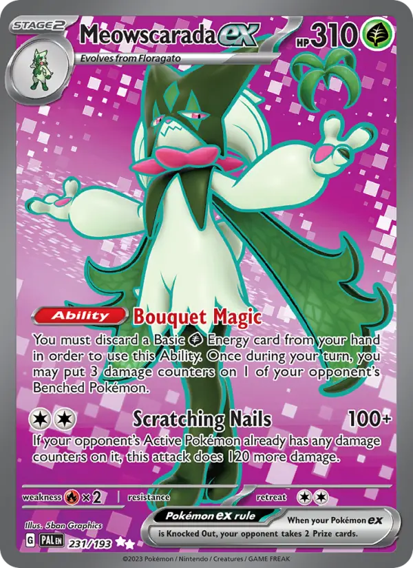 Meowscarada ex - Paldea Evolved #231/193