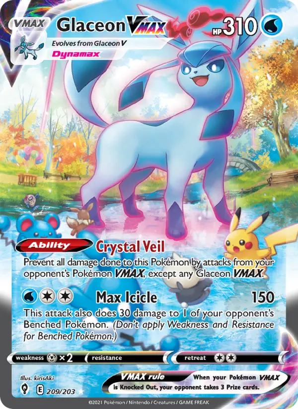 Glaceon VMAX - Evolving Skies #209/203