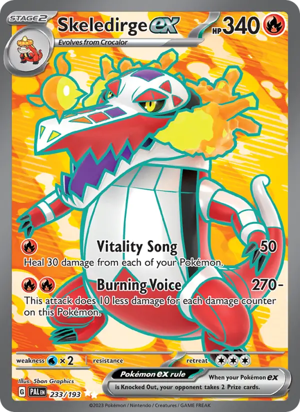 Skeledirge ex - Paldea Evolved #233/193