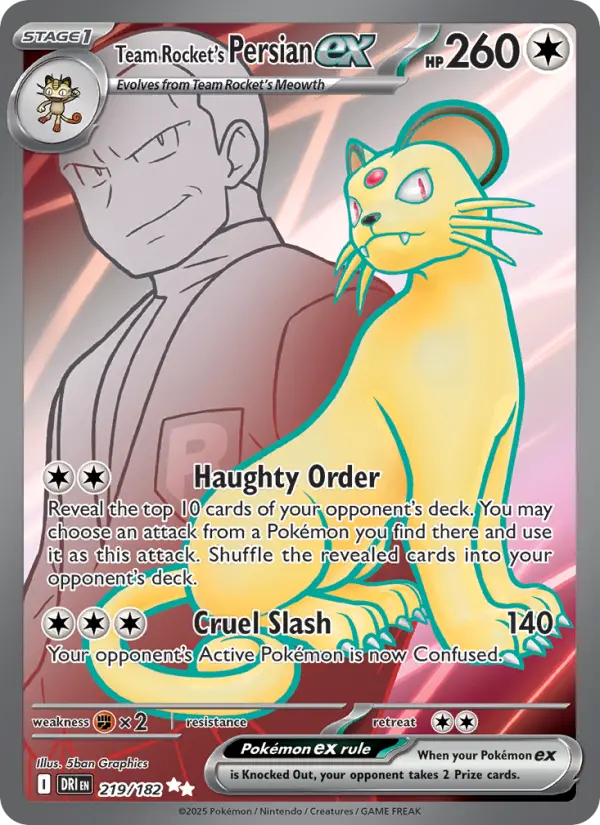 Team Rocket's Persian ex - Destined Rivals #219/182