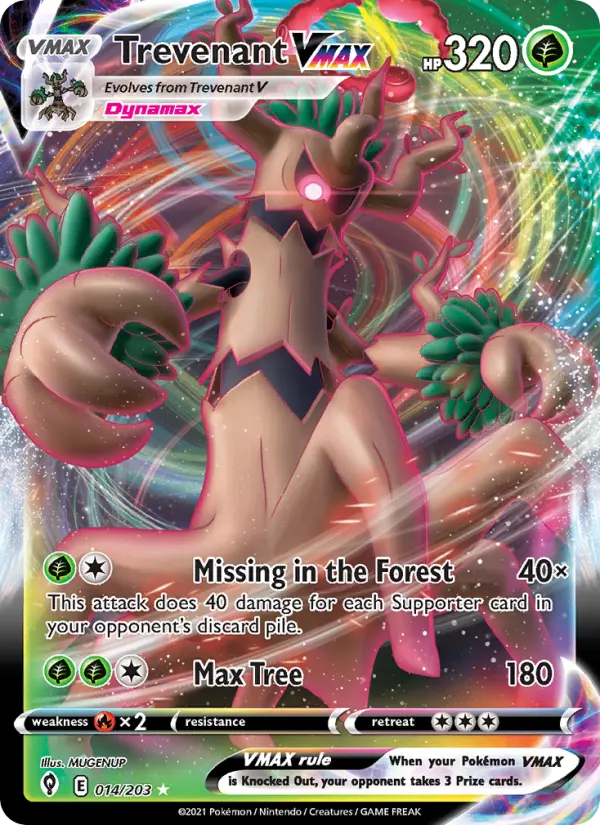 Trevenant VMAX - Evolving Skies #014/203