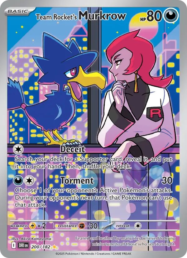 Team Rocket's Murkrow - Destined Rivals #200/182