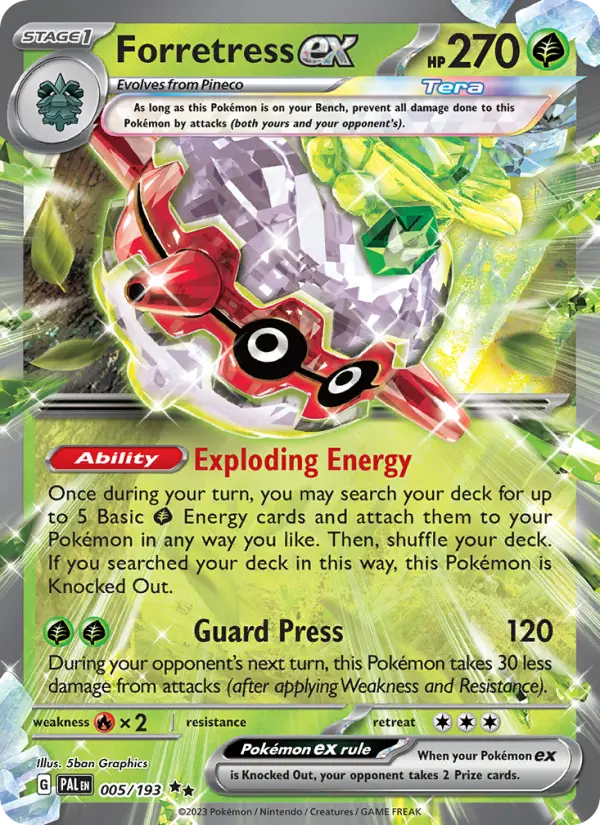 Forretress ex - Paldea Evolved #005/193