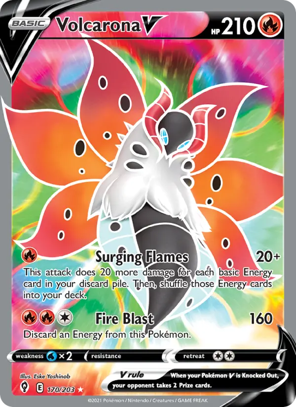 Volcarona V - Evolving Skies #170/203